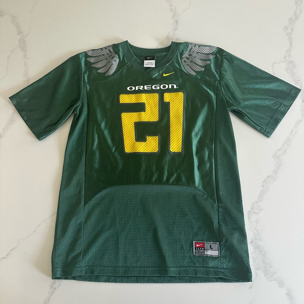 Youth LaMichael James #21 Oregon Ducks NCAA Football Jersey Size Youth Large.